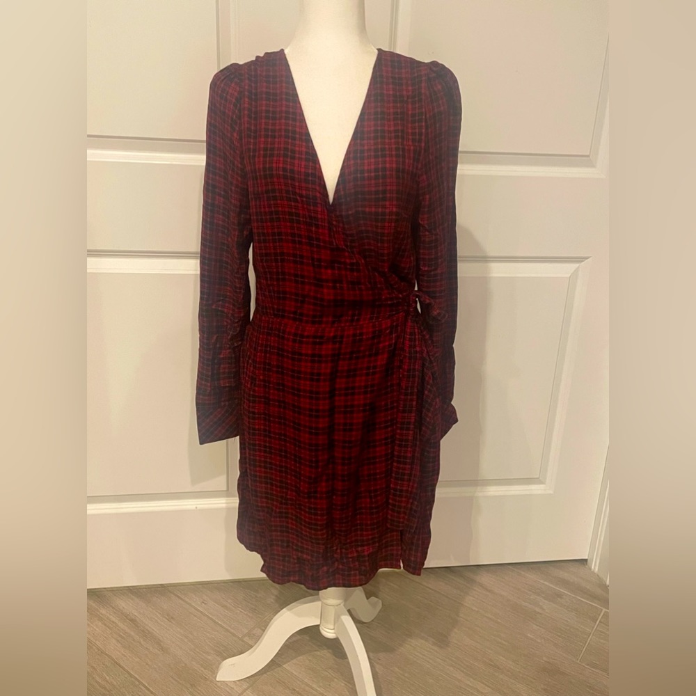 Plaid NWOT Red/Black Soft Flannel Dress by Sanctuary, Size 12